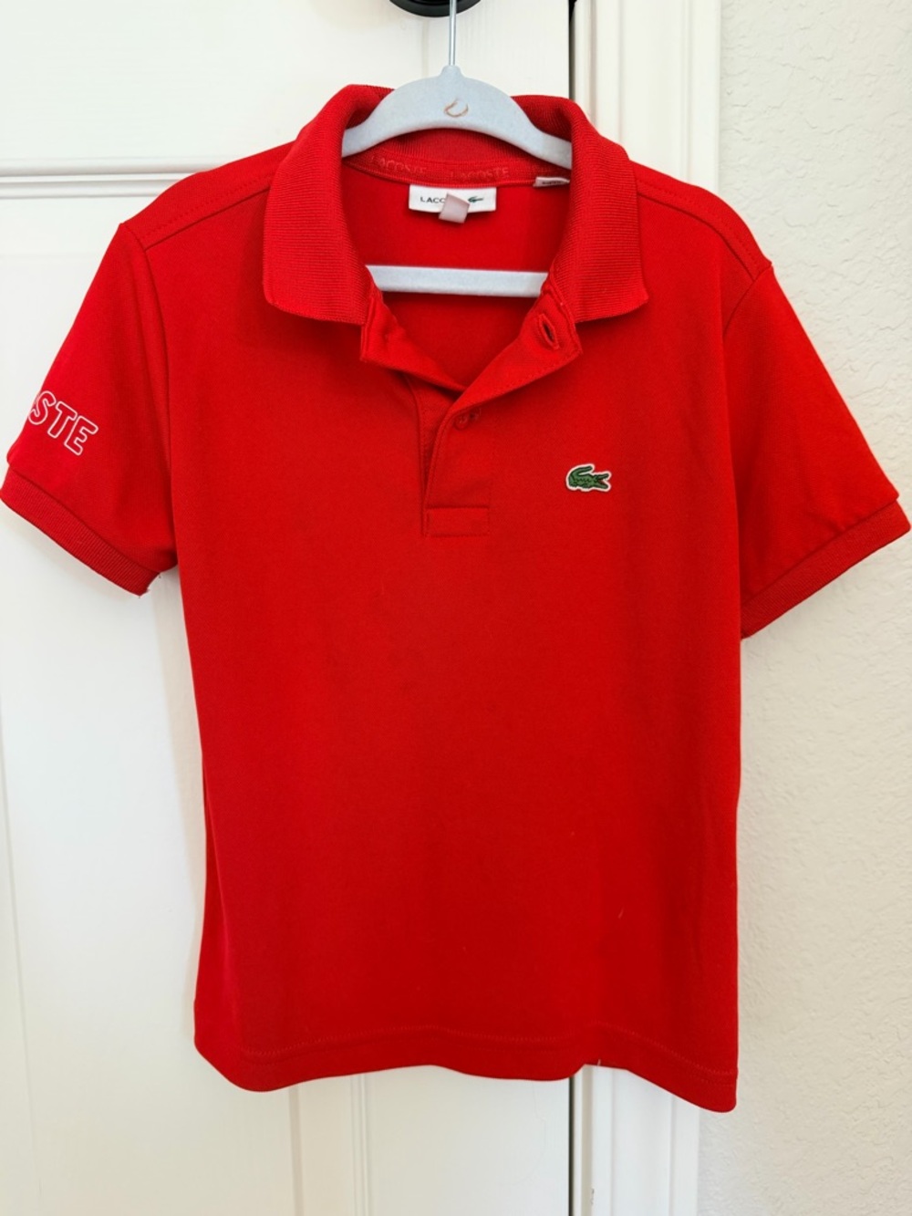 Lacoste Kids Bright Red Short-Sleeve Polo